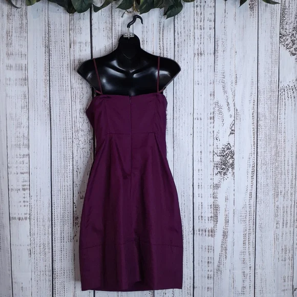 J.Crew Erica  strapless pleated mini cocktail dress w/ pockets in spiced wine - Picture 6 of 14